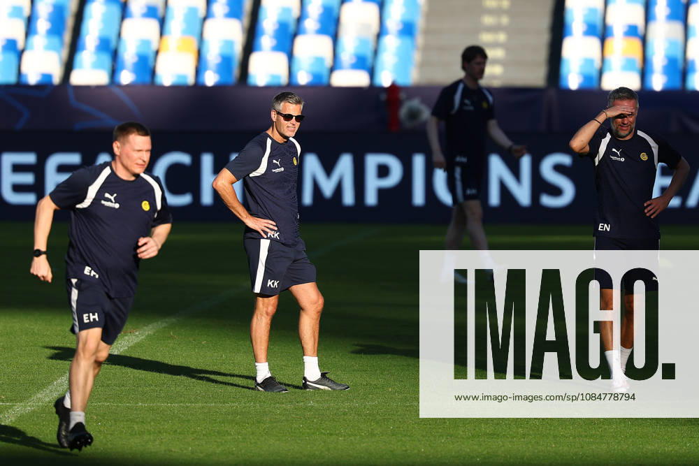 Bodo Glimt s head coach Kjetil Knutsen During the Napoli-Bodo Glimt Champions League , Bodø Glimt training sessionat the Diego Armando Maradona Stadium on October 19, 2026.
