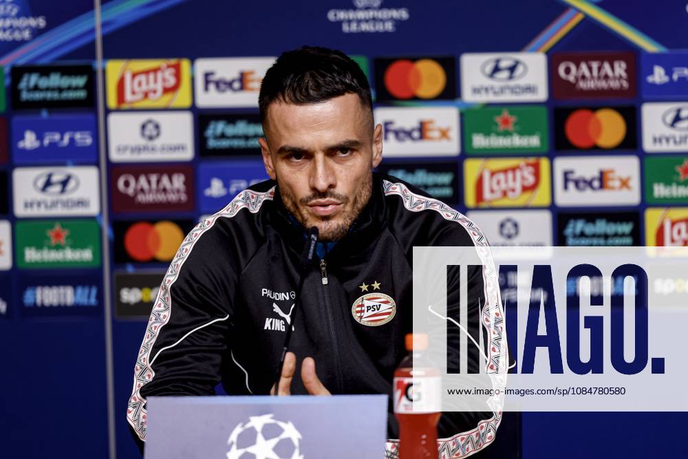 , Estadio do Dragao , season 2026 2027 , UEFA Champions League football , press conference, PK, Pressekonferenz PSV , Picture shows PSV Player Filip Kostic during the press conference Press conference and training PSV x208819920x