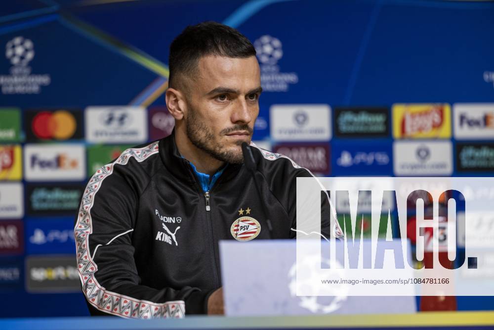 PORTO - Filip Kostić of PSV Eindhoven during a press conference, PK, Pressekonferenz the day before the Champions League match between Porto and PSV Eindhoven at the Estadio Do Dragao, on October 19, 2026 in Porto, Portugal. MORITZ MUELLER ANP ANPxSportx IVx 572984464 originalFilename: 572984464