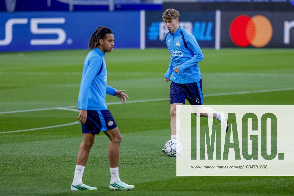 , Estadio do Dragao , season 2026 2027 , UEFA Champions League football , press conference, PK, Pressekonferenz PSV , Picture shows PSV Player Shuyjano Cornecion Press conference and training PSV x208823141x