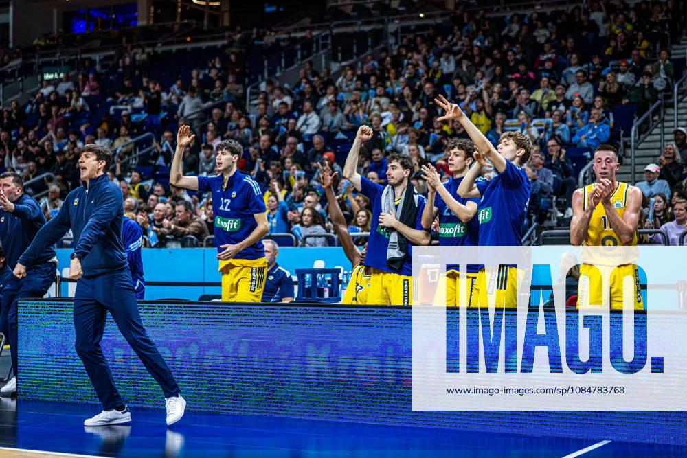 Basketball Berlin 19.10.2026 Saison 2026 2027 Netto BBL Pokal Achtelfinale Alba Berlin - BMA365 Bamberg Baskets Jubel Alba