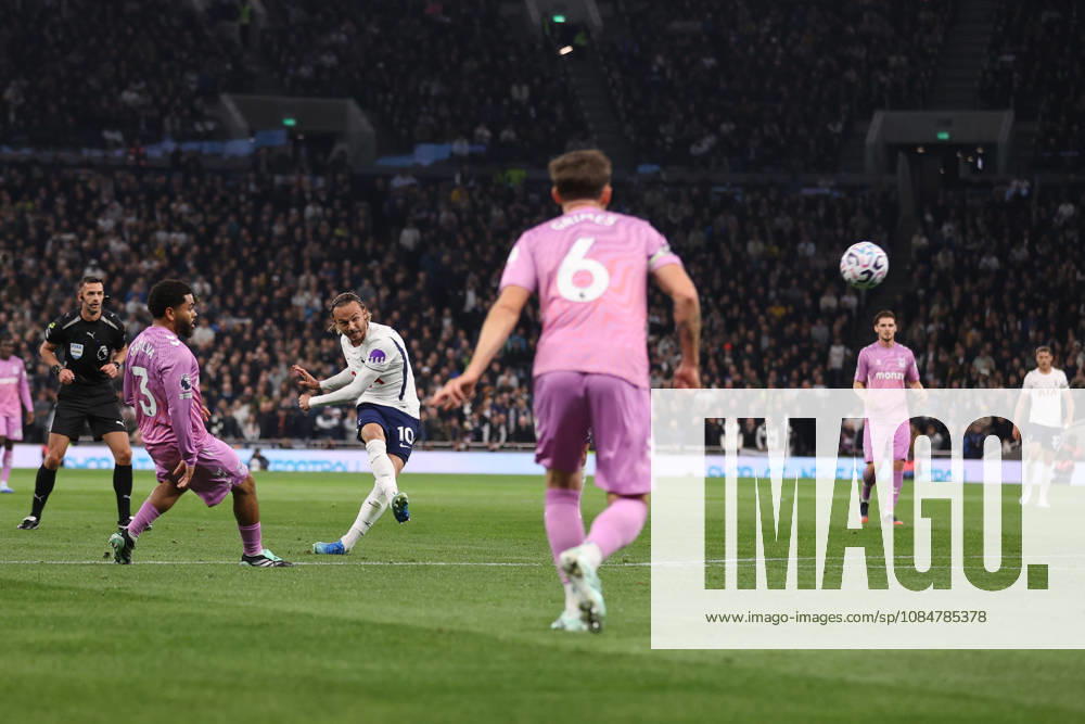 Tottenham Hotspur v Coventry City 19 October 2026 London - Premier League Football - Tottenham Hotspur v Coventry City - James Maddison of Tottenham Hotspur scores the opening goal - (Photo by Jacques Feeney) London UK