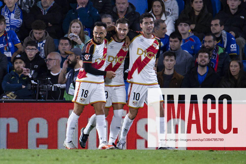 Getafe CF v Rayo Vallecano - La Liga EA Sports 2026 27 October 19, 2026, Estadio El Coliseum, Getafe, Madrid, Spain: Alvaro Garcia of Rayo Vallecano celebrates his goal during La Liga EA Sports match between Getafe and Rayo Vallecano at Estadio El Coliseum on October 19, 2026 in Madrid, Spain. Getafe Estadio Coliseum Madrid Spain