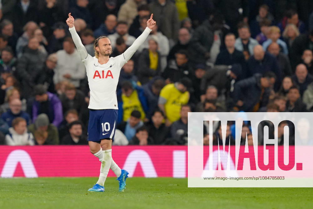 19th October 2026; Tottenham Hotspur Stadium, London, England; Premier League Football, Tottenham Hotspur versus Coventry City; James Maddison of Tottenham Hotspur celebrates to supporters after opening the scoring to make it 1-0 in the 14th minute TomxMajor