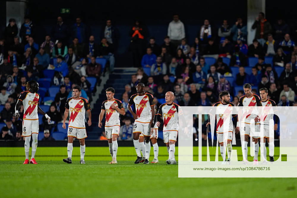Alvaro Garcia of Rayo Vallecano celebrates after scoring his team s first goal with teammates during the Spanish League, LaLiga EA Sports, football match between Getafe CF and Rayo Vallecano at Coliseum de Getafe stadium on October 19, 2026, in Getafe, Spain. Getafe CF V Rayo Vallecano - LaLiga EA Sports - ZUMAa181 20261019_zaa_a181_029