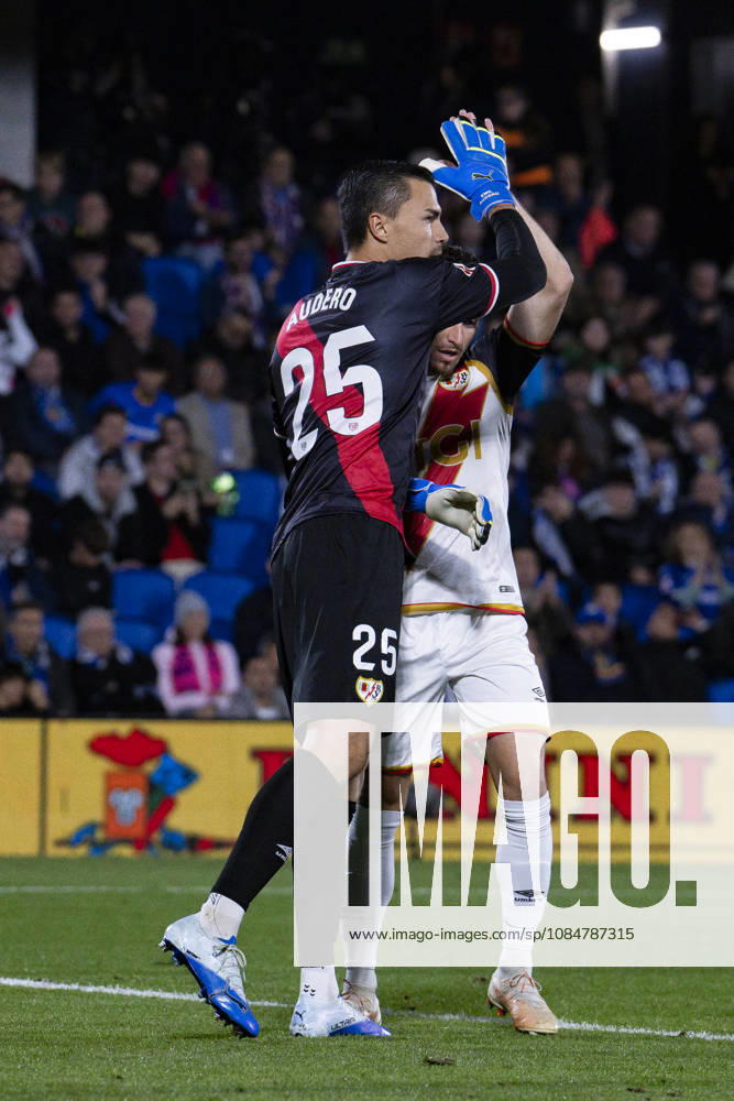 Getafe CF v Rayo Vallecano - La Liga EA Sports 2026 27 October 19, 2026, Estadio El Coliseum, Getafe, Madrid, Spain: Adria Pedrosa celebrate the save of Emil Audero during La Liga EA Sports match between Getafe and Rayo Vallecano at Estadio El Coliseum on October 19, 2026 in Madrid, Spain. Getafe Estadio Coliseum Madrid Spain