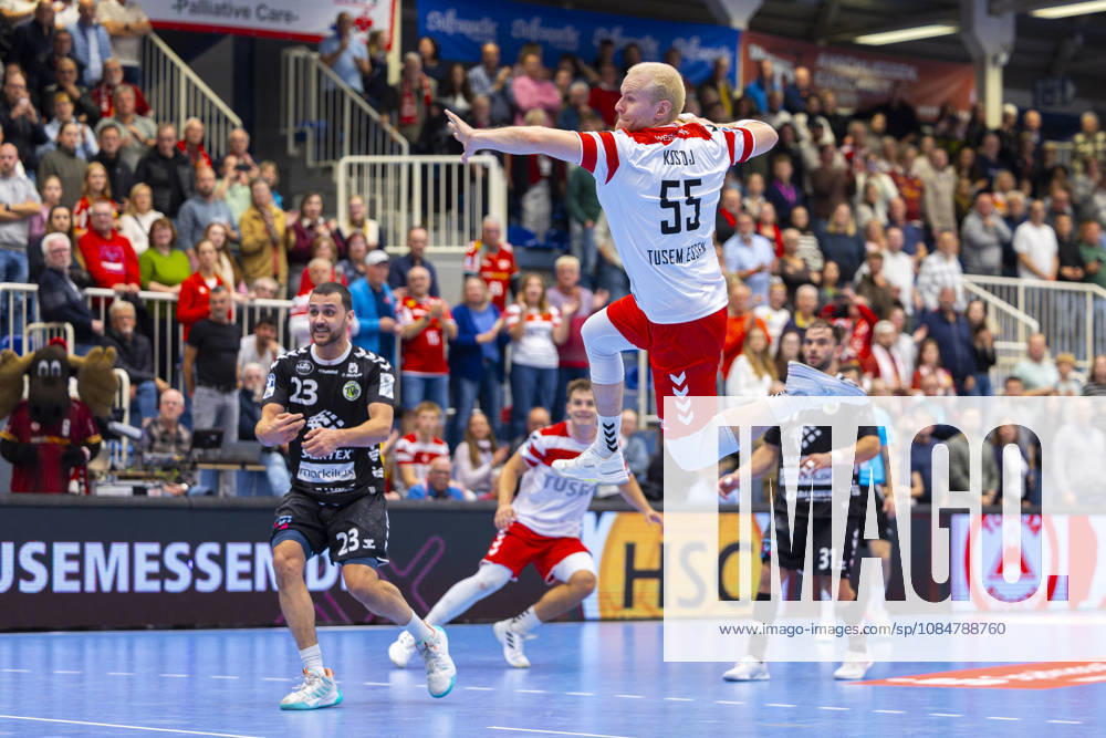 8. Spieltag der 2. Handball-Bundesliga, TuSEM Essen - TV Emsdetten. Oskar Kostuj (TuSEM Essen). Essen Am Hallo NRW Deutschland xRHR-FOTO DEx