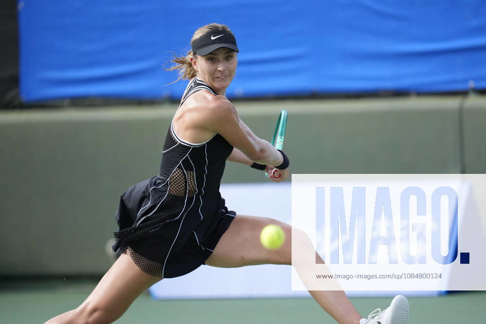 WTA, Tennis Damen Kinoshita Group Japan Open - Day 2 Paula Badosa of Spain competes in her round of 32 singles match against Antonia Ruzic of Croatia at the 2026 Kinoshita Group Japan Open Women s tennis tournament at Utsubo Tennis Center in Osaka, Japan, on October 20, 2026. Osaka Japan