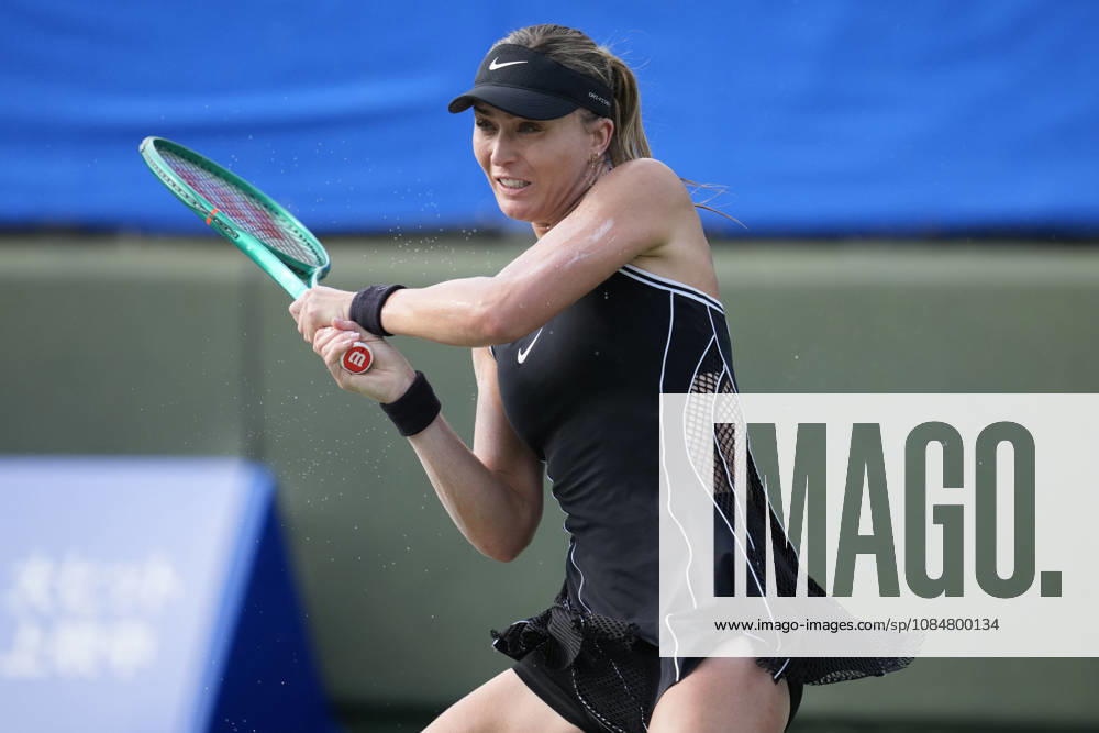 WTA, Tennis Damen Kinoshita Group Japan Open - Day 2 Paula Badosa of Spain competes in her round of 32 singles match against Antonia Ruzic of Croatia at the 2026 Kinoshita Group Japan Open Women s tennis tournament at Utsubo Tennis Center in Osaka, Japan, on October 20, 2026. Osaka Japan
