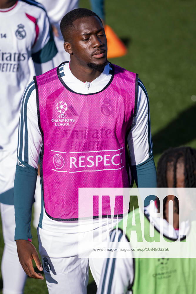 Real Madrid CF Training Session And press conference, PK, Pressekonferenz - UEFA Champions League 2026 27 League Phase MD3 MADRID, SPAIN - OCTOBER 20: Ibrahima Konate of Real Madrid CF is seen training during the training session on day ahead of the UEFA Champions League 2026 27 League Phase MD3 at Ciudad Real Madrid on October 20, 2026 in Valdebebas, Spain. Valdebebas Ciudad Real Madrid Madrid Spain