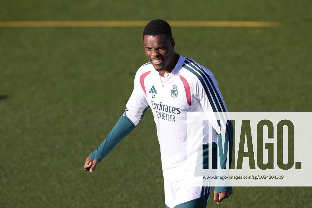 Denzel Dumfries (Real Madrid CF) is seen in action during a training session on the eve of the UEFA Champions League 2026 2027 match between Real Madrid CF and RB Leipzig..Real Madrid CF is holding its final training session ahead of its third UEFA Champions League game. UEFA Champions League 2026 2027 - Real Madrid CF Training Session In Madrid, Spain - 20 Oct 2026 - ZUMAs197 20261020_aaa_s197_005