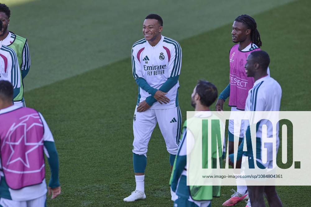 Kylian Mbappe (Real Madrid CF) is seen in action during a training session on the eve of the UEFA Champions League 2026 2027 match between Real Madrid CF and RB Leipzig..Real Madrid CF is holding its final training session ahead of its third UEFA Champions League game. Madrid Spain - ZUMAs197 20261020_aaa_s197_021