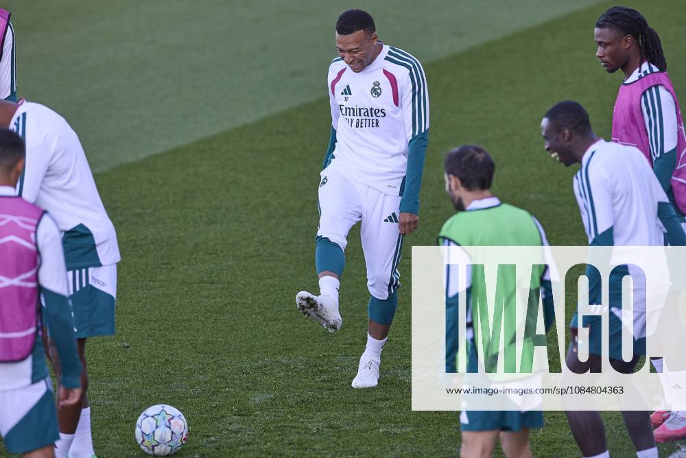 Kylian Mbappe (Real Madrid CF) is seen in action during a training session on the eve of the UEFA Champions League 2026 2027 match between Real Madrid CF and RB Leipzig..Real Madrid CF is holding its final training session ahead of its third UEFA Champions League game. Madrid Spain - ZUMAs197 20261020_aaa_s197_023