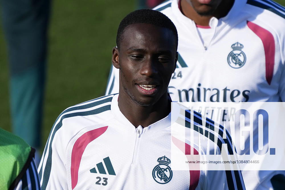REAL MADRID CF v RB LEIPZIG. CHAMPIONS LEAGUE 2026 2027. ROUND 3. Real Madrid CF s Ferland Mendy during training session prior to the Champions League round 3 match against RB Leipzig. October 20 2026. (ALTERPHOTOS Acero) MadridSpain