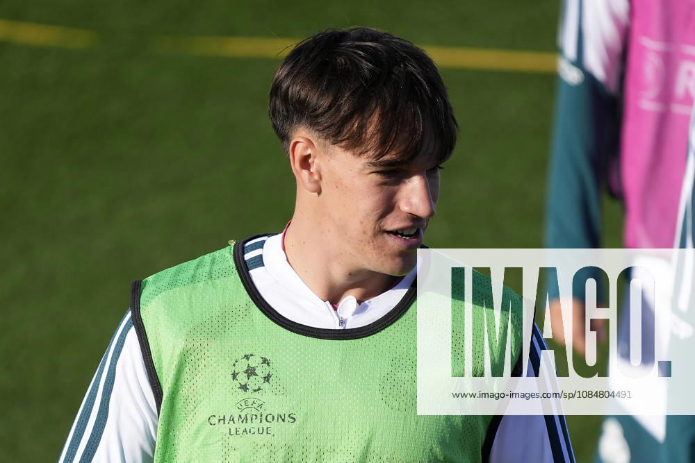 Real Madrid CF s Carlos Espi during training session prior to the Champions League round 3 match against RB Leipzig. October 20 2026. (20261020109)