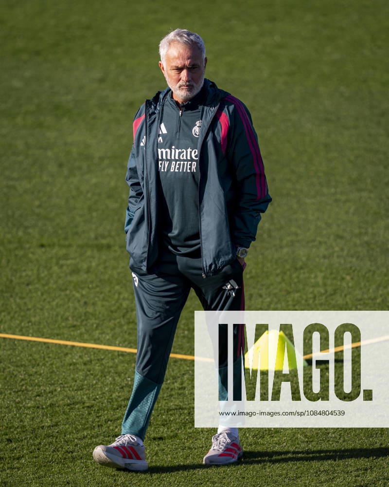 Real Madrid CF Training Session And press conference, PK, Pressekonferenz - UEFA Champions League 2026 27 League Phase MD3 MADRID, SPAIN - OCTOBER 20: Jose Mourinho, head coach of Real Madrid CF, is seen during the training session on day ahead of the UEFA Champions League 2026 27 League Phase MD3 at Ciudad Real Madrid on October 20, 2026 in Valdebebas, Spain. Valdebebas Ciudad Real Madrid Madrid Spain