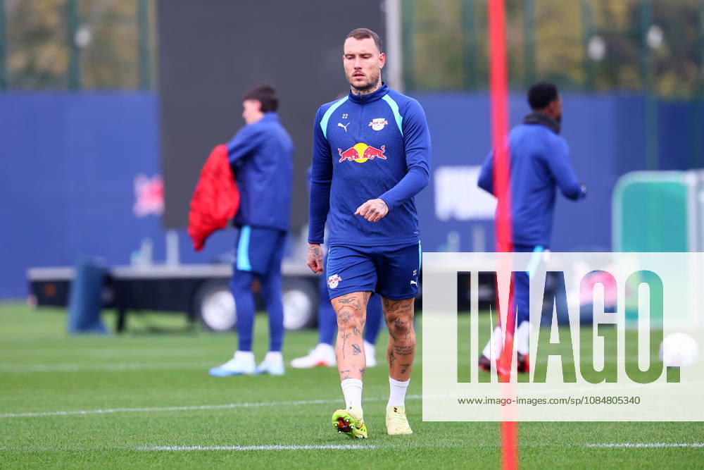 RB Leipzig - Training Champions League Leipzig, 20.10.2026, RB Akademie, UEFA Champions League , RB Leipzig - Abschlusstraining am Vortag von Real Madrid v. RBLeipzig , Im Bild: David Raum (22, RB Leipzig) ,