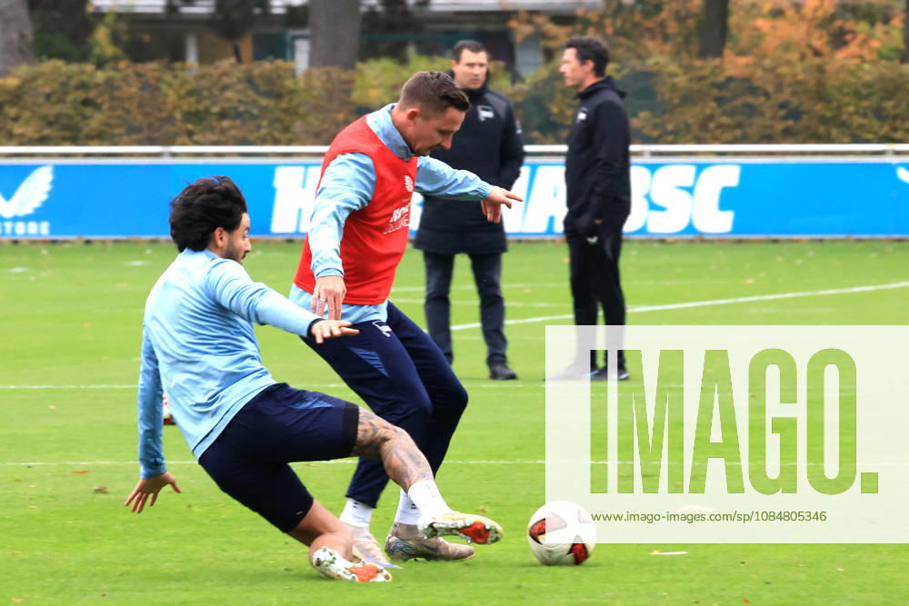 DEU GER, Fussball , 2.Fussballbundesliga, Saison 2026 2027, Sportforum, Hertha BSC, Training Kevin Sessa ( Hertha BSC Berlin 8 ), Paul Seguin ( Hertha BSC Berlin 30 ) 2. Liga: DFB DFL regulations prohibit any use of photographs as image sequences and or quasi-video) nordphoto GmbH Engler Berlin Sportforum Berlin Deutschland