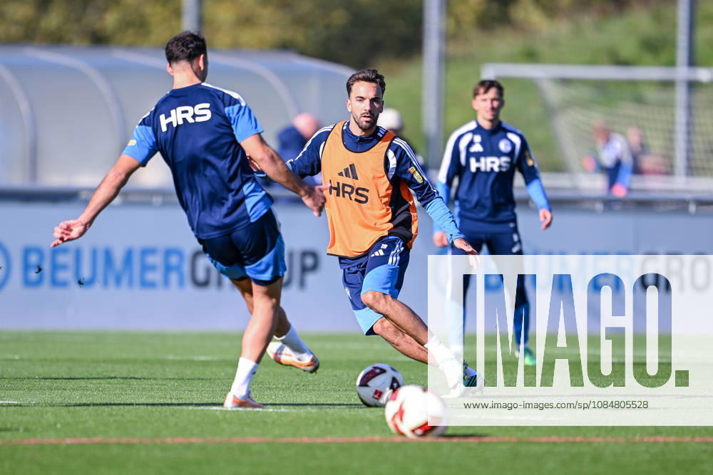 Fussball, Saison 2026 2027, Bundesliga, Training des FC Schalke 04, Nikola Katic (FC Schalke 04), Kenan Karaman (FC Schalke 04), Vitalie Becker (FC Schalke 04) xRHR-FOTO YYx