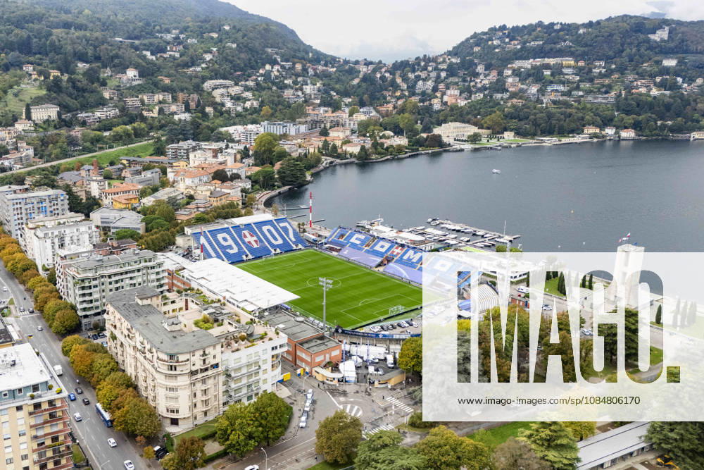 Como v Manchester United, ManU Champions League Ground aerial view outside and above the Stadium ahead of Como 1907 vs Manchester United, Giuseppe Sinigaglia Stadium, Como, Italy on 20 October 2026 Credit: Phil Duncan Every Second Media Editorial use only. All images are copyright Every Second Media Limited. No images may be reproduced without prior permission.