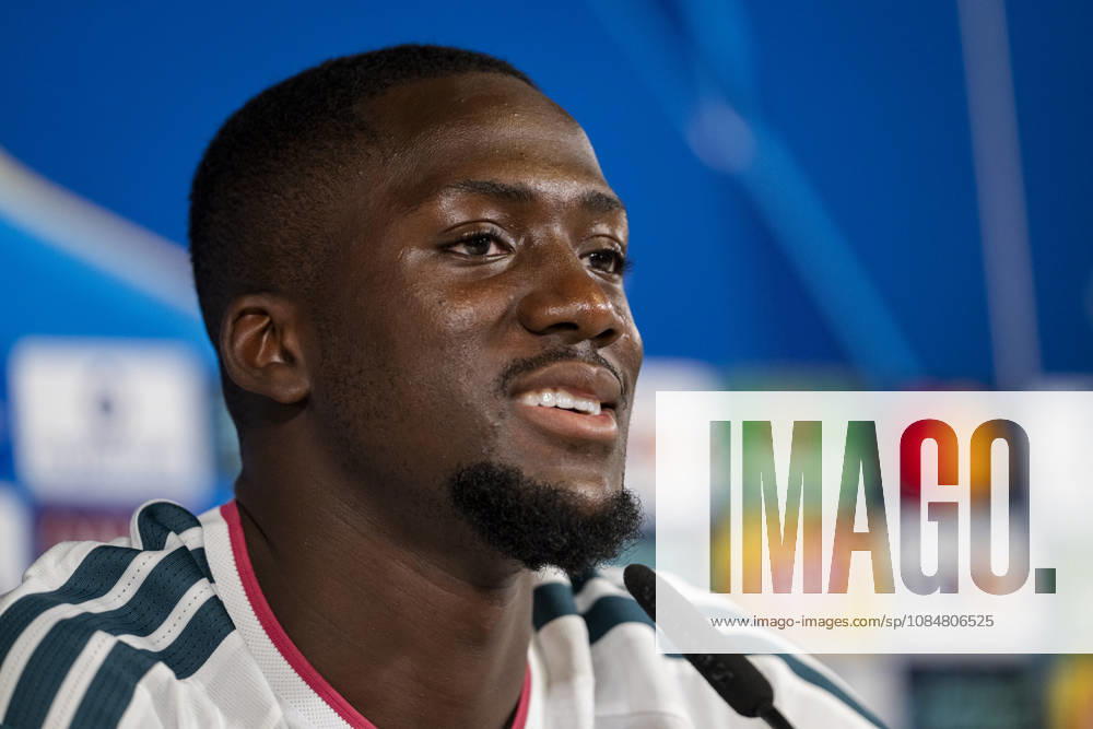 Real Madrid CF Training Session And press conference, PK, Pressekonferenz - UEFA Champions League 2026 27 League Phase MD3 MADRID, SPAIN - OCTOBER 20: Ibrahima Konate of Real Madrid CF is seen speaking during the press conference on day ahead of the UEFA Champions League 2026 27 League Phase MD3 at Ciudad Real Madrid on October 20, 2026 in Valdebebas, Spain. Valdebebas Ciudad Real Madrid Madrid Spain