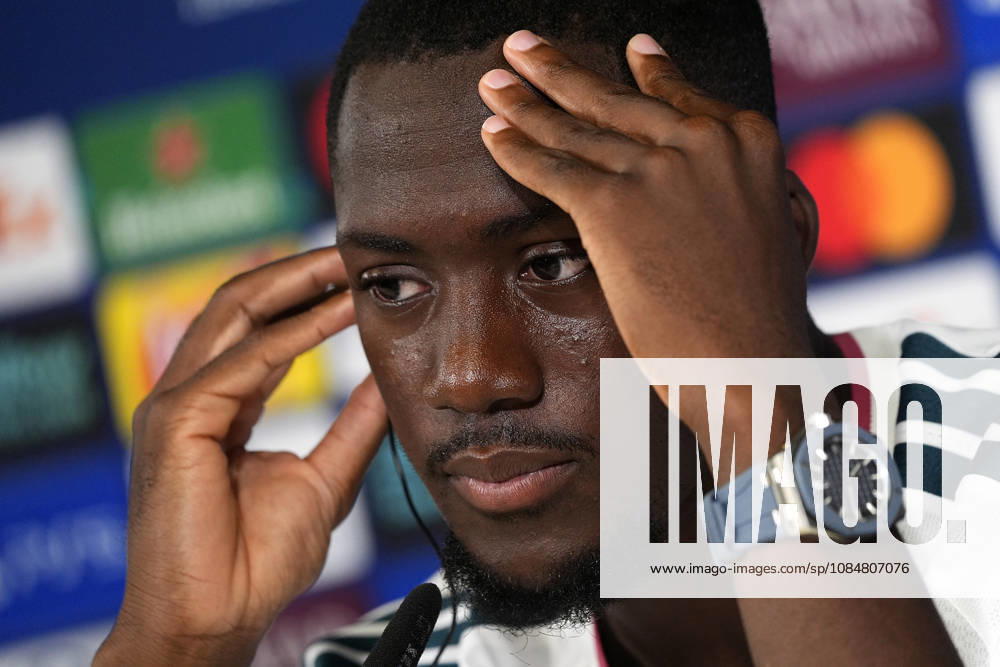 Real Madrid CF s Ibrahima Konate in press conference, PK, Pressekonferenz after raining session prior to the Champions League round 3 match against RB Leipzig. October 20 2026. (20261020372)