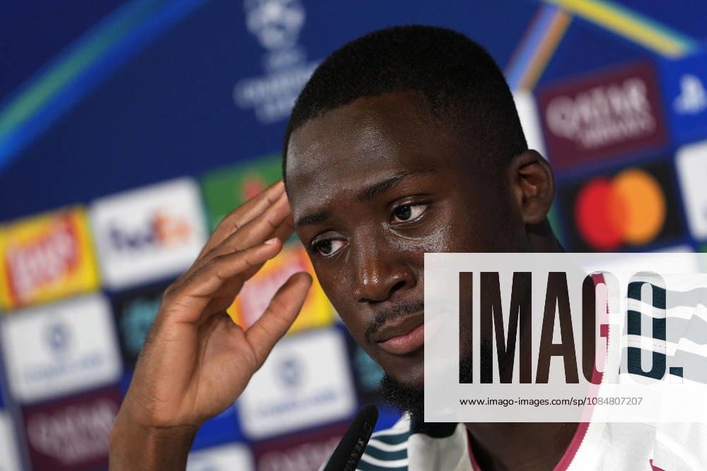 REAL MADRID CF v RB LEIPZIG. CHAMPIONS LEAGUE 2026 2027. ROUND 3. Real Madrid CF s Ibrahima Konate in press conference, PK, Pressekonferenz after raining session prior to the Champions League round 3 match against RB Leipzig. October 20 2026. (ALTERPHOTOS Acero) MadridSpain