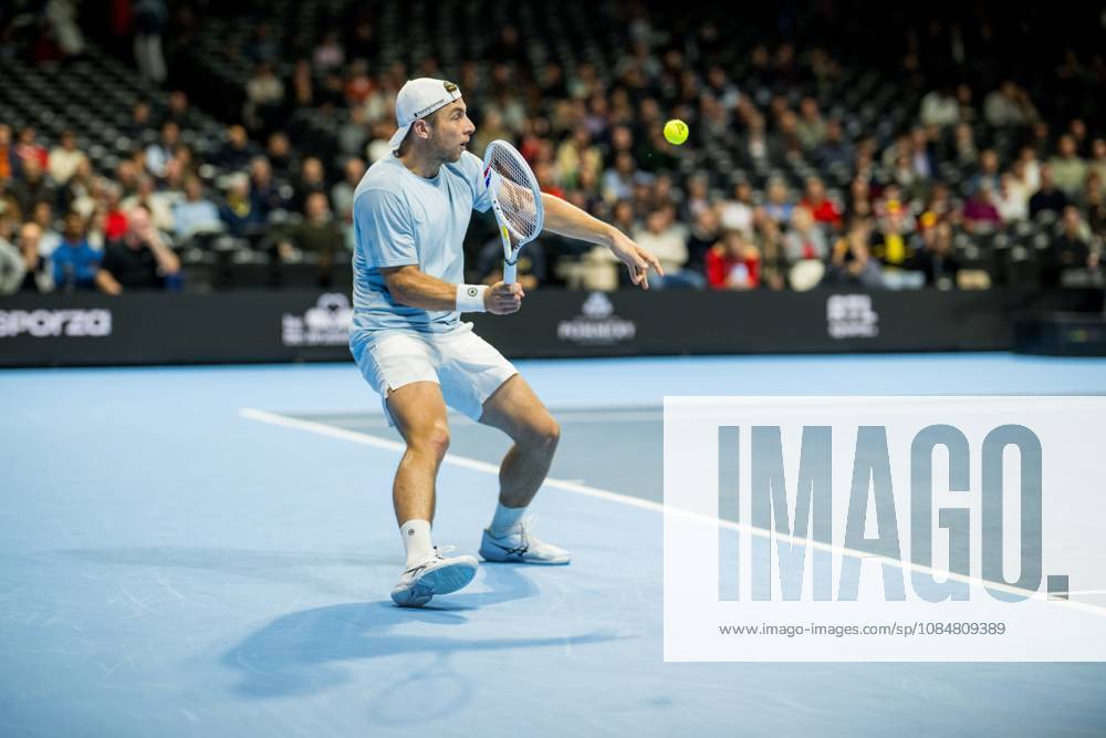 Tallon Griekspoor of the Netherlands pictured in action during the European Open ATP, Tennis Herren tennis tournament in Brussels, on Tuesday 20 October. This year s edition of the tournament is taking place from 17 to 25 October JASPERxJACOBS x190378660x
