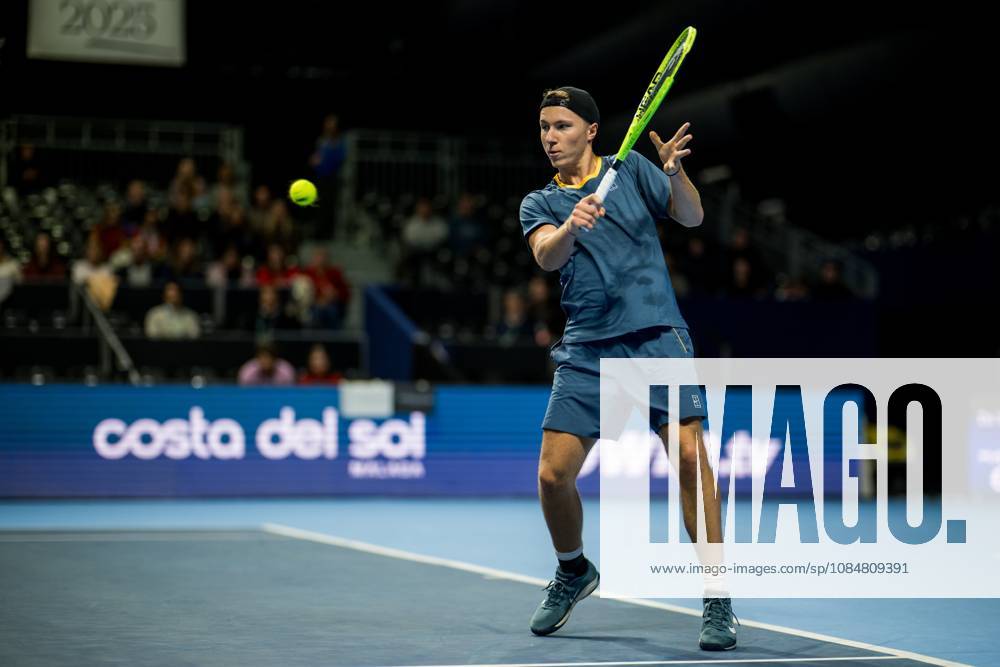 Max Schoenhaus of Germany pictured in action during the European Open ATP, Tennis Herren tennis tournament in Brussels, on Tuesday 20 October. This year s edition of the tournament is taking place from 17 to 25 October JASPERxJACOBS x190378681x