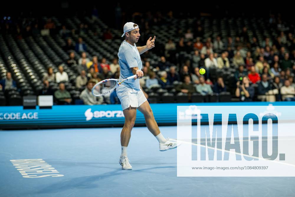 Tallon Griekspoor of the Netherlands pictured in action during the European Open ATP, Tennis Herren tennis tournament in Brussels, on Tuesday 20 October. This year s edition of the tournament is taking place from 17 to 25 October JASPERxJACOBS x190378692x