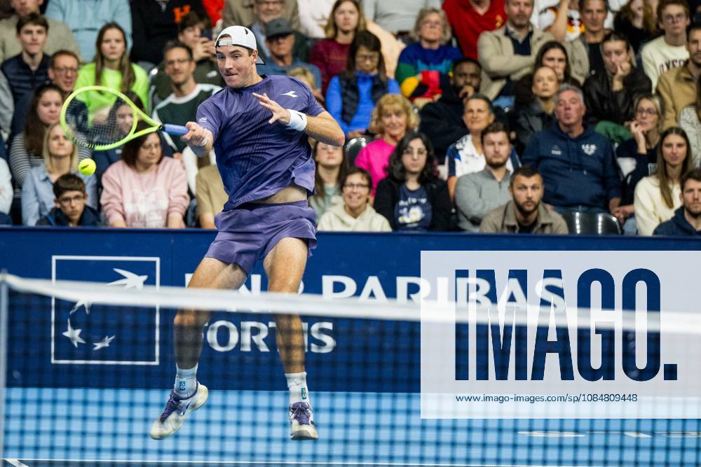 Jan-Lennard Struff of Germany pictured in action during the European Open ATP, Tennis Herren tennis tournament in Brussels, on Tuesday 20 October. This year s edition of the tournament is taking place from 17 to 25 October JASPERxJACOBS x190388818x