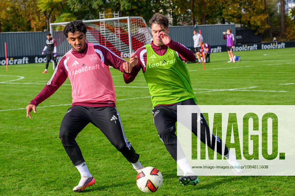 Fussball - 2. Fussball - Bundesliga - Saison 2026 2027 - 1. FC Nürnberg Nuernberg FCN ( Club ) - Training - Sportfoto Zink - - Rayan Ghrieb (7, 1. FC Nürnberg FCN ) Javier Fernandez (8, 1. FC Nürnberg FCN )