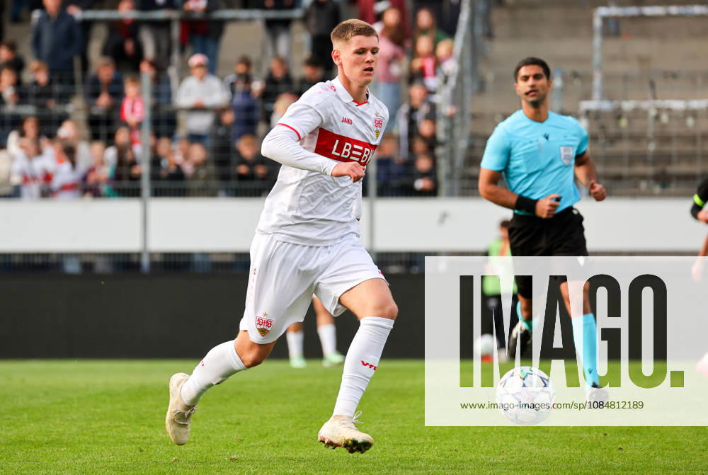 Stuttgart, Fußball U19 Champions League, Saison 2026 2027, U19 YouthLeague VfB Stuttgart vs. Atletico Madrid, Kian Speidel (VfB)