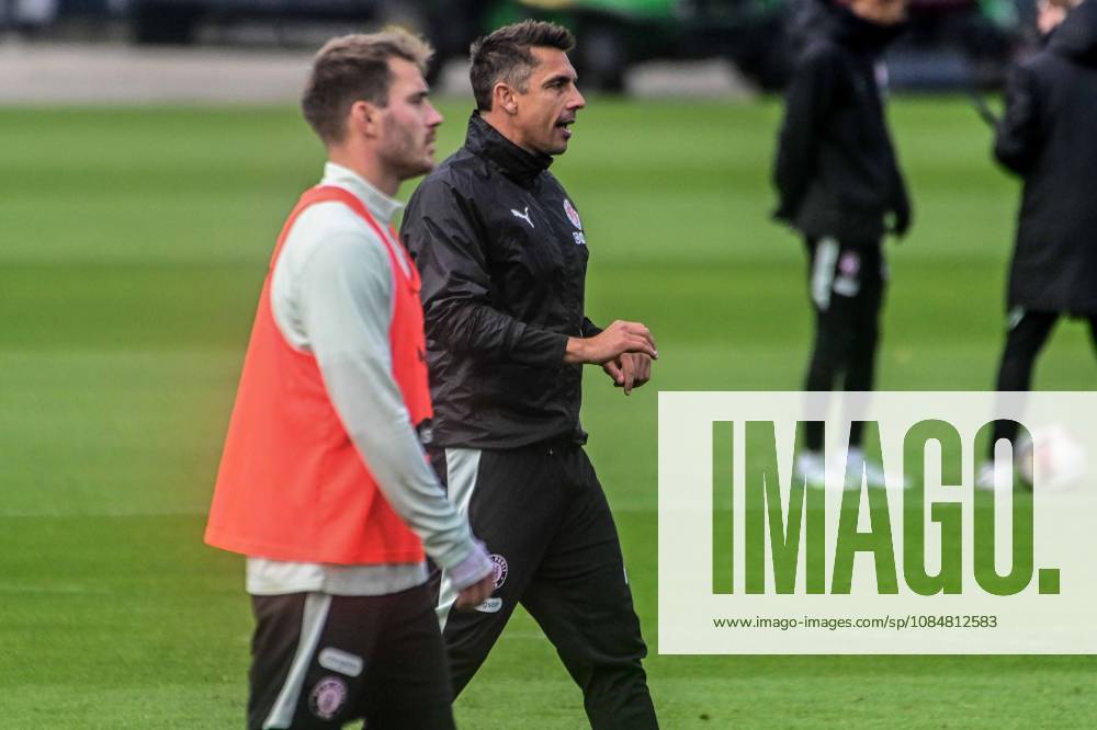 Lars Ritzka Trainer Marcel Rapp ( Pauli ) Deutschland , Hamburg , Trainingsgelände an der Kollaustrasse , Fussball , 2. Bundesliga , FC St Pauli