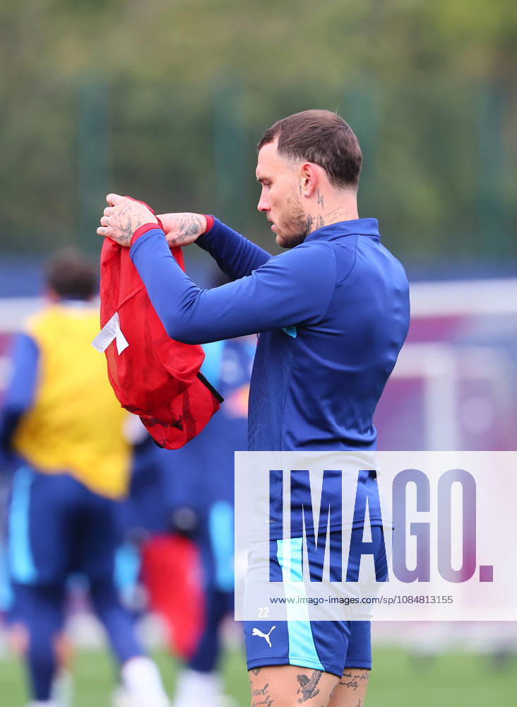 RB Leipzig - Training Champions League Leipzig, 20.10.2026, RB Akademie, UEFA Champions League , RB Leipzig - Abschlusstraining am Vortag von Real Madrid v. RBLeipzig , Im Bild: David Raum (22, RB Leipzig) ,