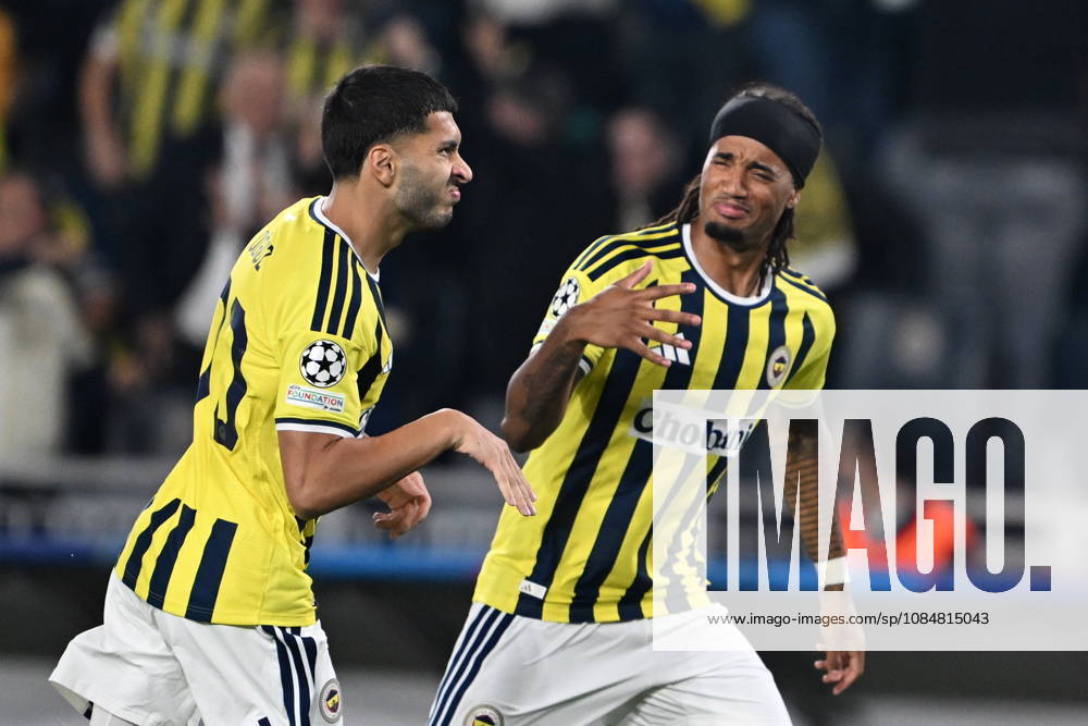 Fenerbahce v Slavia Prag - UEFA Champions League ISTANBUL, TURKIYE - OCTOBER 20: Oguz Aydin of Fenerbahce celebrates after scoring a goal during the UEFA Champions League Week 3 match between Fenerbahce and Slavia Prag at Chobani Stadium, on October 20, 2026 in Istanbul, Turkiye. Oguz Yeter Anadolu Istanbul Turkey. Editorial use only. Please get in touch for any other usage.