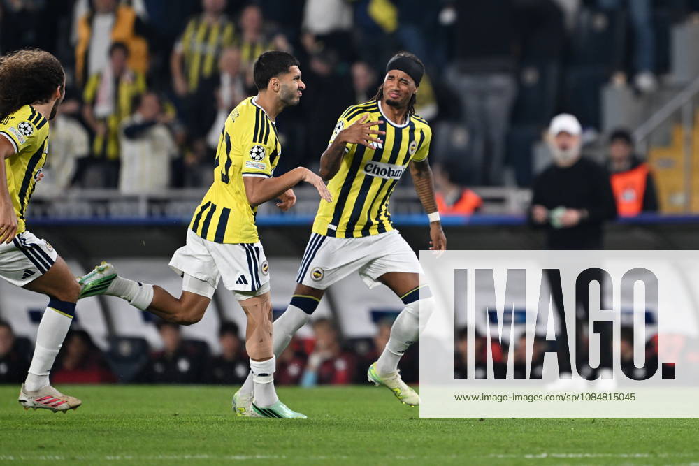Fenerbahce v Slavia Prag - UEFA Champions League ISTANBUL, TURKIYE - OCTOBER 20: Oguz Aydin of Fenerbahce celebrates after scoring a goal during the UEFA Champions League Week 3 match between Fenerbahce and Slavia Prag at Chobani Stadium, on October 20, 2026 in Istanbul, Turkiye. Oguz Yeter Anadolu Istanbul Turkey. Editorial use only. Please get in touch for any other usage.