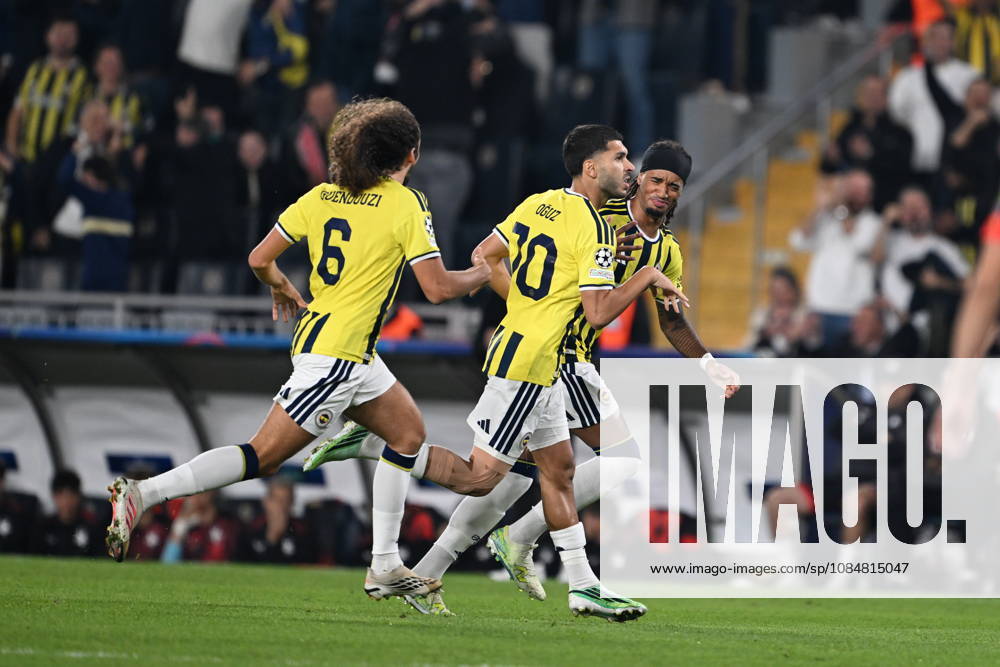 Fenerbahce v Slavia Prag - UEFA Champions League ISTANBUL, TURKIYE - OCTOBER 20: Oguz Aydin of Fenerbahce celebrates after scoring a goal during the UEFA Champions League Week 3 match between Fenerbahce and Slavia Prag at Chobani Stadium, on October 20, 2026 in Istanbul, Turkiye. Oguz Yeter Anadolu Istanbul Turkey. Editorial use only. Please get in touch for any other usage.