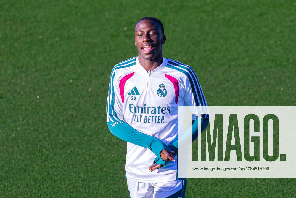 Fussball : Abschlusstraining, Real Madrid, 20.10.2026, Ciudad Real Madrid (Madrid) : Ferland Mendy (Real Madrid, 23) Geste, Gestik