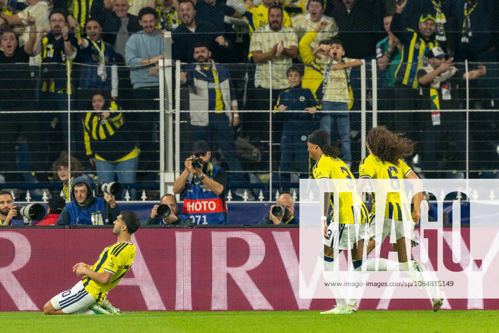 2026-10-20 Fenerbahce SK v SK Slavia Praha - UEFA Champions League 2026 27 League Phase MD3 ISTANBUL, TURKEY - OCTOBER 20: Oguz Aydin of Fenerbahce, Archie Brown of Fenerbahce, Matteo Guendouzi of Fenerbahce during the UEFA Champions League 2026 27 League Phase MD3 match between Fenerbahce SK and SK Slavia Praha at Ulker Sukru Saracoglu Stadium on October 20, 2026 in Istanbul, Turkey. (Photo by BSR Agency) Istanbul Turkey Content not available for redistribution in The Netherlands directly or indirectly through any third parties.