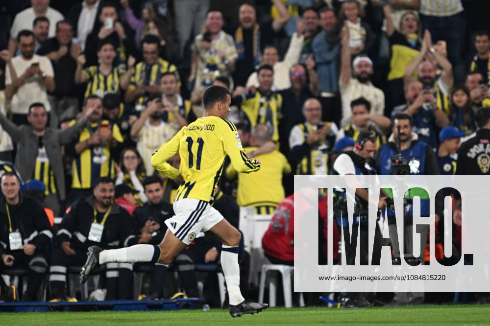 Fenerbahce v Slavia Praha - UEFA Champions League ISTANBUL, TURKIYE - OCTOBER 20: Mason Greenwood (11) of Fenerbahce celebrates after scoring a goal during the UEFA Champions League Week 3 match between Fenerbahce and Slavia Praha at Chobani Stadium, on October 20, 2026 in Istanbul, Turkiye. Oguz Yeter Anadolu Istanbul Turkey. Editorial use only. Please get in touch for any other usage.