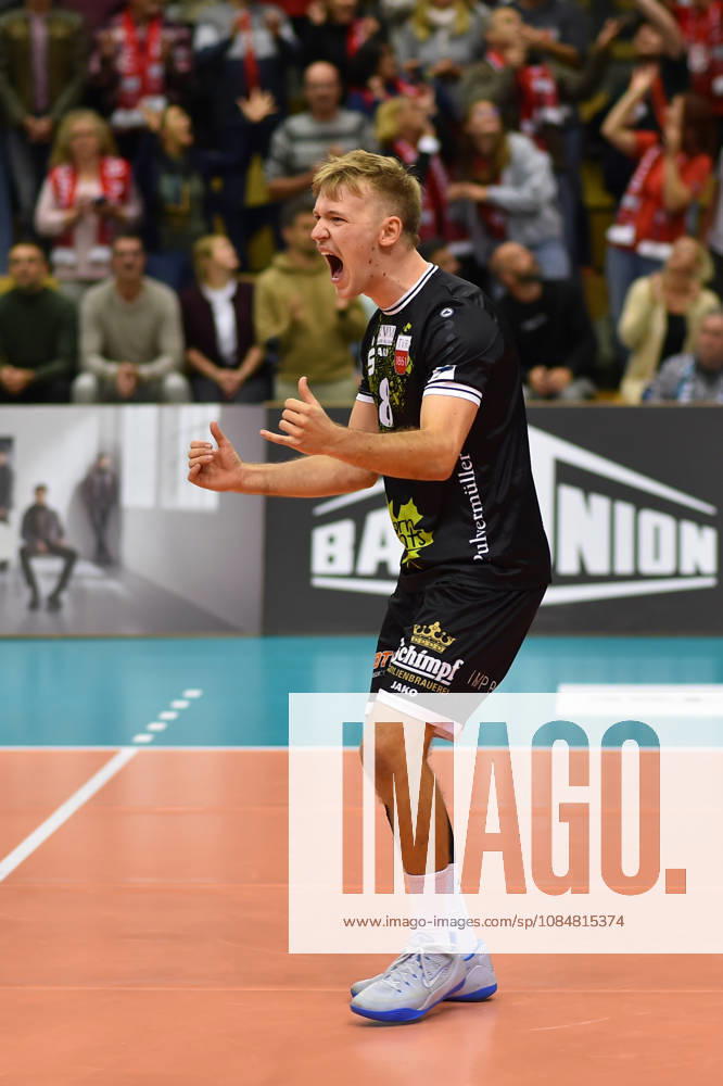Mika Vicent Ahmann (TV Rottenburg, 18) TV Rottenburg vs. SWD powervolleys Dueren, Volleyball, 1. Bundesliga Maenner, 1. Spieltag, Spiel 1006, Spielzeit 2026 2027, 20.10.2026, TV Rottenburg vs. SWD powervolleys Dueren, Volleyball, 1. Bundesliga Maenner, 1. Spieltag, Spiel 1006, Spielzeit 2026 2027, 20.10.2026 Rottenburg