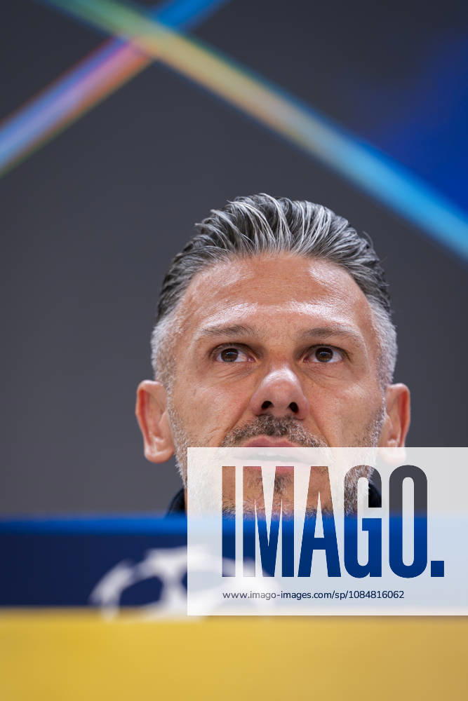 RB Leipzig Training Session And press conference, PK, Pressekonferenz - UEFA Champions League 2026 27 League Phase MD3 MADRID, SPAIN - OCTOBER 20: Martin Demichelis, head coach of RB Leipzig, speaks during the press conference on day ahead of the UEFA Champions League 2026 27 League Phase MD3 at Estadio Bernabeu on October 20, 2026 in Madrid, Spain. Madrid Estadio Bernabeu Madrid Spain