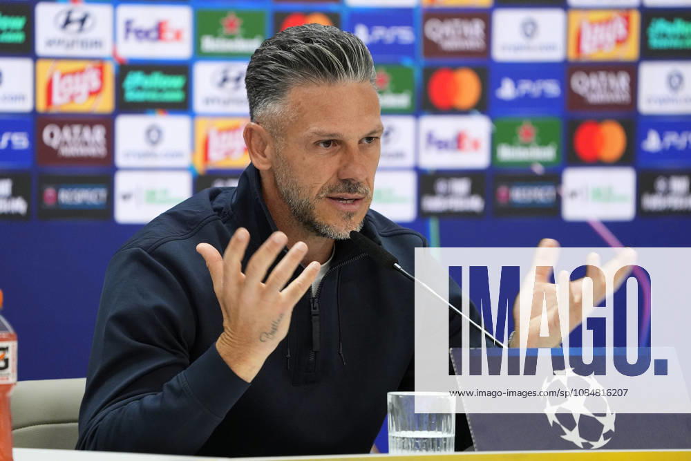 REAL MADRID CF v RB LEIPZIG. CHAMPIONS LEAGUE 2026 2027. ROUND 3. RB Leipzig s coach Martin Demichelis in press conference, PK, Pressekonferenz after raining session prior to the Champions League round 3 match against Real Madrid CF. October 20 2026. (ALTERPHOTOS Acero) MadridSpain