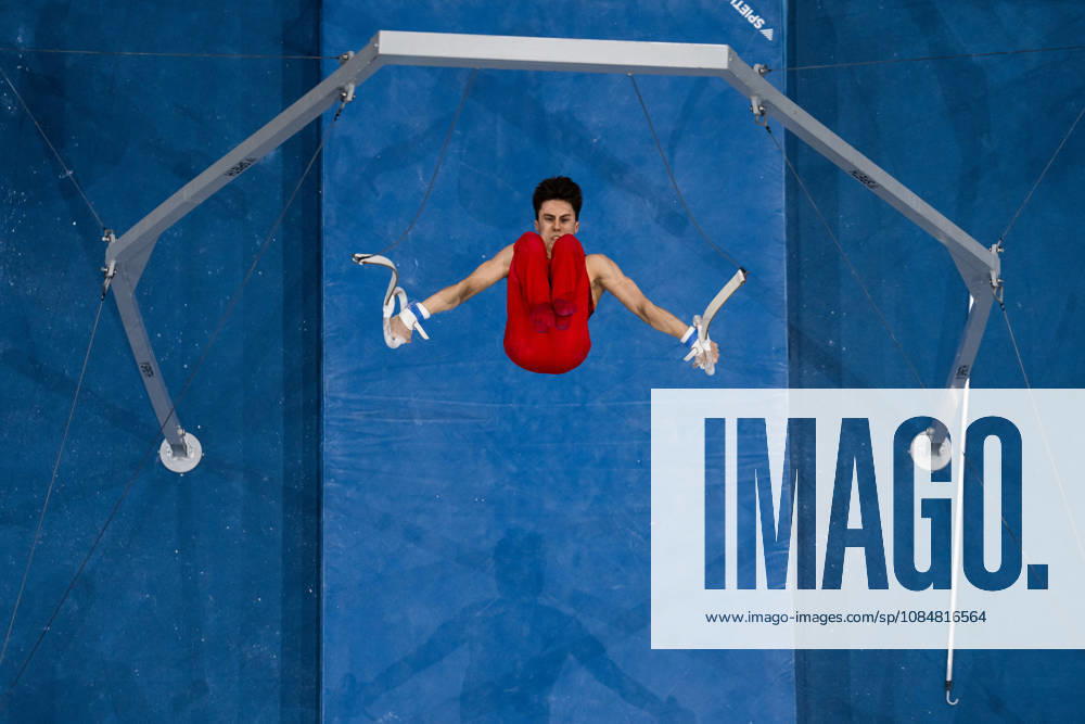 Arsenii Dukhno of Russia competes in still rings during men s team final on day four of the 2026 Artistic Gymnastics World Championships on October 20, 2026 in Rotterdam. Photo: Joel Marklund BILDBYRÅN kod JM JM0861 bbeng artistisk gymnastik artistic gymnastics gymnastik-vm vm artistic gymnastics world championships final lagfinal team final