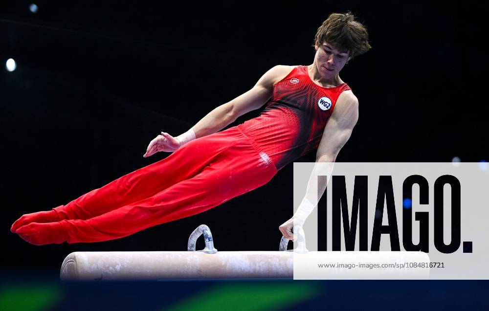 Netherlands Artistic Gymnastics World Championships 9269187 20.10.2026 Savelii Sieedin of Team World Gymnastics Neutral Athletes 2 competes on the pommel horse during the men s team final of the 2026 World Artistic Gymnastics Championships in Rotterdam, the Netherlands. Alexey Filippov Sputnik Rotterdam Netherlands