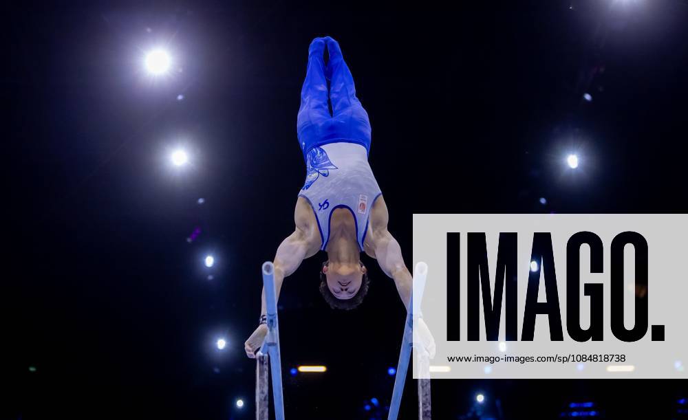 ROTTERDAM - Jermain Gruenberg in action during the men s team final at the World Gymnastics Championships in Rotterdam Ahoy. IRIS VAN DEN BROEK ANP ANPxSportx IVx 573090127 originalFilename: 573090127