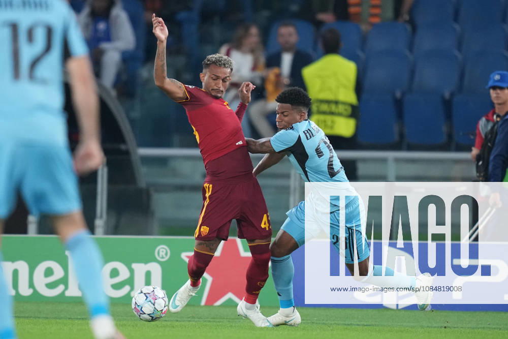 Roma’s WesleySlovan’s Cesar Blackman during the UEFA Champions League Phase - Matchday 3 soccer match between AS Roma-Slovan Bratislava at the Rome s Olympic stadium, Italy - Tuesday October 20, 2026 - Soccer ( Photo by Alfredo Falcone LaPresse )