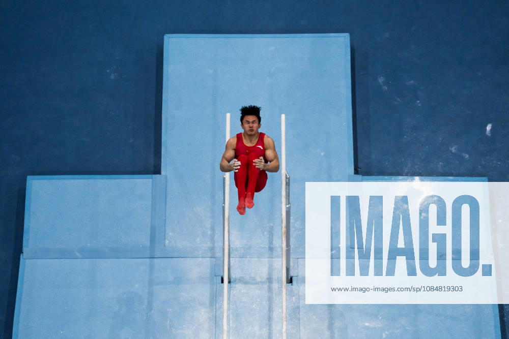 Xingyu Lan of China competes in parallel bars during men s team final on day four of the 2026 Artistic Gymnastics World Championships on October 20, 2026 in Rotterdam. Photo: Joel Marklund BILDBYRÅN kod JM JM0861 bbeng artistisk gymnastik artistic gymnastics gymnastik-vm vm artistic gymnastics world championships final lagfinal team final
