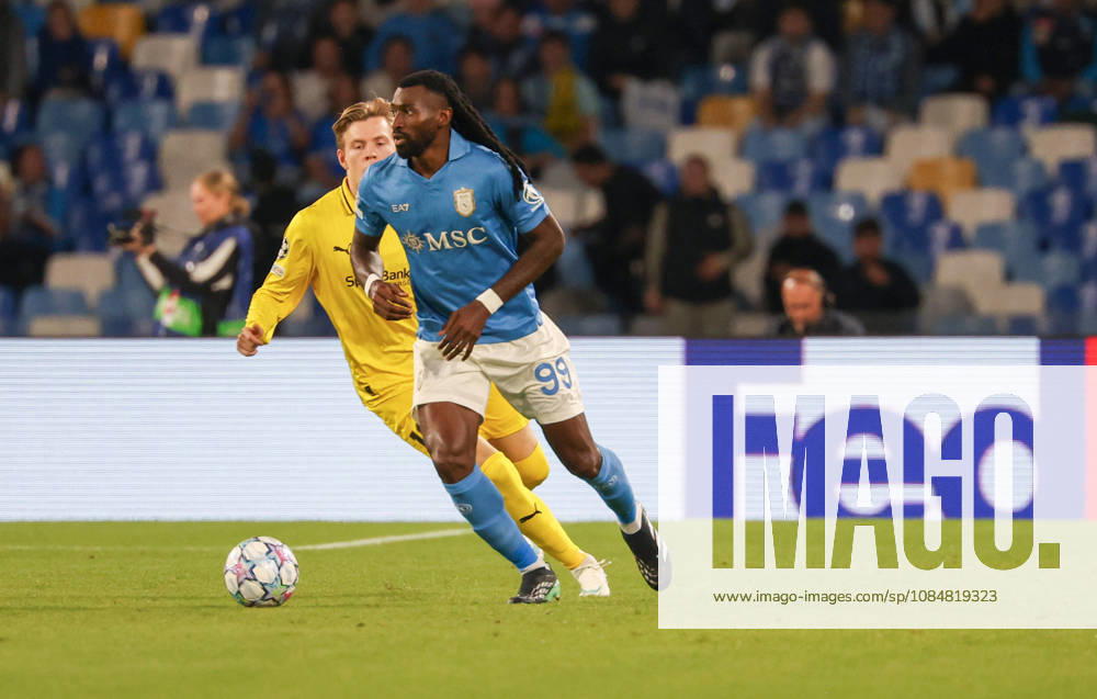 Napoli vs Arsenal of the Europa Champions League 2026 27 Frank Zambo Anguissa OF SSC Napoli during the European Champions League football match on 20 10 2026 between SSC Napoli and FC Bodo Glimt at the Diego Armando Maradona Stadium in Naples Napoli Stadio Diego Armando Maradona Napoli Italia